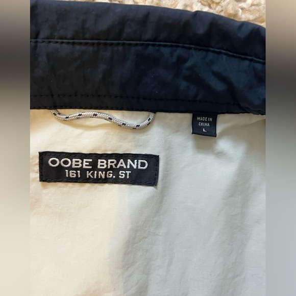 OOBE Brand Men's Snap Front Deck Shirt Jacket blue size L (H102) - Picture 8 of 14